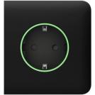 AJAX - Front panel for Schuko side socket, black, SideCover 89072.163.BL