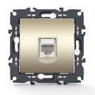 ACA LIGHTING - Телефонна розетка 1xRJ11 CAT3 PRIME Шампанско мат 1000113004