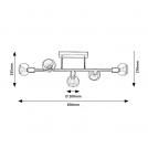 RABALUX - Ceiling lamp Sullivan 3296 E14 5X MAX 40W (2)