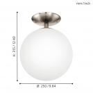 EGLO - Плафон 75358 RONDO-C E27-LED-RGBW-A60, 1X7,5W (1)
