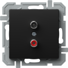 TEM - Speaker socket double color Black Logiq KQ23BKXO