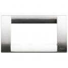 VIMAR - 16734.34 - Classica plate 4M metal brushed nickel