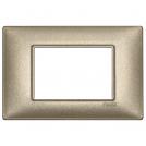 VIMAR - 14653.70 - Plate 3M metal metallized bronze
