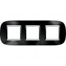 BTICINO - HB4802/3XS Elliptical cover plate 3х2modules - anthracite metal