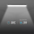 V-TAC - LED Влагозащитени Тяло SAMSUNG Чип 120см 36W Сензор Стоманен Клип 6500К SKU: 20469  (9)