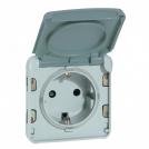 LEGRAND - Socket outlet Plexo IP55 - German standard - 2P+E automatic terminals- modular-grey  69570
