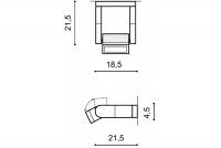 AZZARDO - LED Фасаден аллик влагозащитен бял FRAME A-415-WH / AZ2134 IP54 (1)