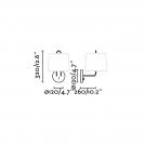 FARO - MONTREAL White structure wall lamp 24030 (3)