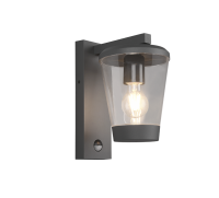 TRIO - аплик  CAVADO 211069142 E27, 40W, IP44, със сензор за движение