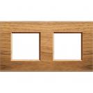BTICINO - LNA4802M2LNC Square cover plate 2х2modules -Walnut wood
