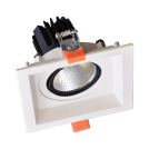ELMARK - КВАДРАТНА ПОДВИЖНА LED ЛУНА 15W 230V 3000K БЯЛА 92DL81F1530/WH