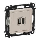 LEGRAND - 7 532 12 Double USB charging socket Valena Life - ivory