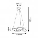 RABALUX - LED  Пендел CASTIEL 36W 2380lm 3000K 72215 (5)