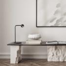 NOVA LUCE - Table lamp  Ø14, W:23, H:36 cm. / Cable:150 cm.   9540253  SFERA ⚡ LED 6W ⚡ 391 Lm ⚡ 3000K ⚡ CRI>80 ⚡ 220-240V ⚡ IP20 ✴ Black