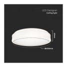 V-TAC - 24W LED Designer Ceiling Light Round White 4000K Dimmable SKU: 6989  (1)