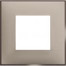 BTICINO - R4802CS cover plate - 2 centered module - Cream satin