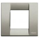 VIMAR - 17092.24 - Classica plate 1-2M metal met.titanium