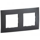 LEGRAND - Frame 2x Dark grey Niloe New NP112GR