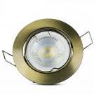 V-TAC - GU10 Fitting Round Movable Gold SKU: 8579 VT-779RD 