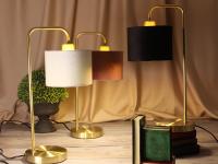 TNL - METAL & VELVET FABRIC TABLE LAMP TNL1008GR (3)