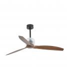 FARO - DECO FAN Black/wood ceiling fan with DC motor 33395D