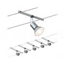 PAULMANN -  94145  Rope system Spice SaltLED basic set ✴GU5.3 max. 5x10W ⚡dimmable ~230/12V ✴chrome matt