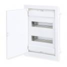 ACA LIGHTING - FLUSH MOUNTING 24+4 MODULES 2 ROWS WHITE DOOR 282U24ES