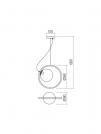 SMARTER - пендел KLEIDI 01-2321 E27, 42W (1)