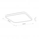 NOWODVORSKI - Плафон за баня 8114 AGNES SQUARE LED WHITE 64W 3000K IP44 • 3700 lm (4)