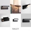 NOVA LUCE - Waterproof wall lamp L:21, W:16.5, H:10 cm.   9176105  SALLY ⚡ LED 20W ⚡ 1261Lm ⚡ 3000K ⚡ 220-240Volt ⚡ IP54 ✴ Sandy Black