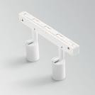IDEAL LUX - Двоен прожектор за модулна система OXY TRACK DOUBLE 15W 3000K 36° UGR<19 - 248868 WHITE