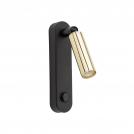 TKLighting - WALL ENZO 1XG9 BLACK/GOLD 8W 6623