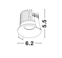 NOVA LUCE - луна за вграждане PETIT 9844014 IP42 3000K 9W DC24V 542Lm (4)