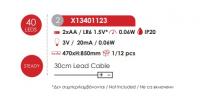 ACA LIGHTING - Декоративно светещо дърво 470xH:850mm, висящо, топла светлина 0.06W, батерии 2хΑΑ IP20 X13401123 (1)