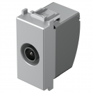 TEM - KM11ES Socket TV terminal 1db 1M, color Silver matt, Modul