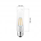 TNL - LED лампа FILAMENT E27 4W 2700K 360° T10 (1)