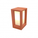 ACA LIGHTING - Градински стълб OPHELLIA 330mm IP65 2xE27 Max.7W Цимент Terracotta & PC DIFFUSER MK039TC-330