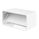 ELMARK - КОНЕКТОР PVC С КЛАПА ЗА ПЛОСЪК ВЪЗДУХОВОД 110x55mm - M522030
