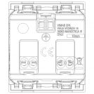 VIMAR - SICURY 2P+E 16 A 250 V~ universal socket outlet, Italian standard P40, canvas - 2 modules 30210.C (3)