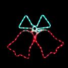 ACA LIGHTING - X2BELLEDMC55  LED светещ маркуч мотив, зелена и червена светлина 4.2W, външна употреба IP44