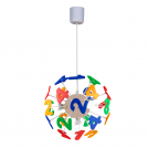 ACA LIGHTING -  MD70854F PENDANT4ΧE14 D35CM NUMBERS SCHOOL 