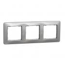 SCHNEIDER ELECTRIC - SDD313803 Sedna Design- 3-gang frame - aluminium