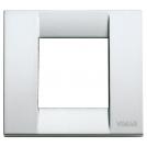 VIMAR - 17092.21 - Classica plate 1-2M metal met.silver