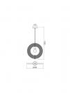 SMARTER - пендел  ILUSIO  01-1670 E27, 42W (3)