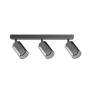 ULTRALUX - Спот стъклено 3XGU10 220-240V AC IP20 черно RPGC3B