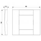 VIMAR - 17092.01 - Classica plate 1-2M metal white (1)