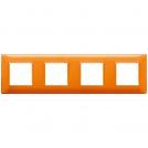 VIMAR - 14669.48 - Plate 8M (2+2+2+2) 71mm Reflex orange