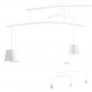 REDO GROUP - Пендел  LOLLI 01-1524 SU LED 3x6W 3000K METAL WHITE