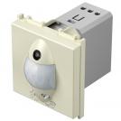 TEM - Датчик за движение PIR, 110°, обхват 8m @ h=1.2m, ≤ 80W, изисква неутрала, 2M, цвят Крем гланц, Modul EM32IW