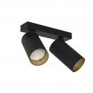 NOWODVORSKI - Ceiling lamp  7766 MONO II BLACK/GOLD • GU10  2X10W LED •  IP20